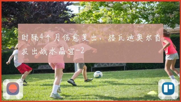 时隔4个月伤愈复出，格瓦迪奥尔首发出战水晶宫
